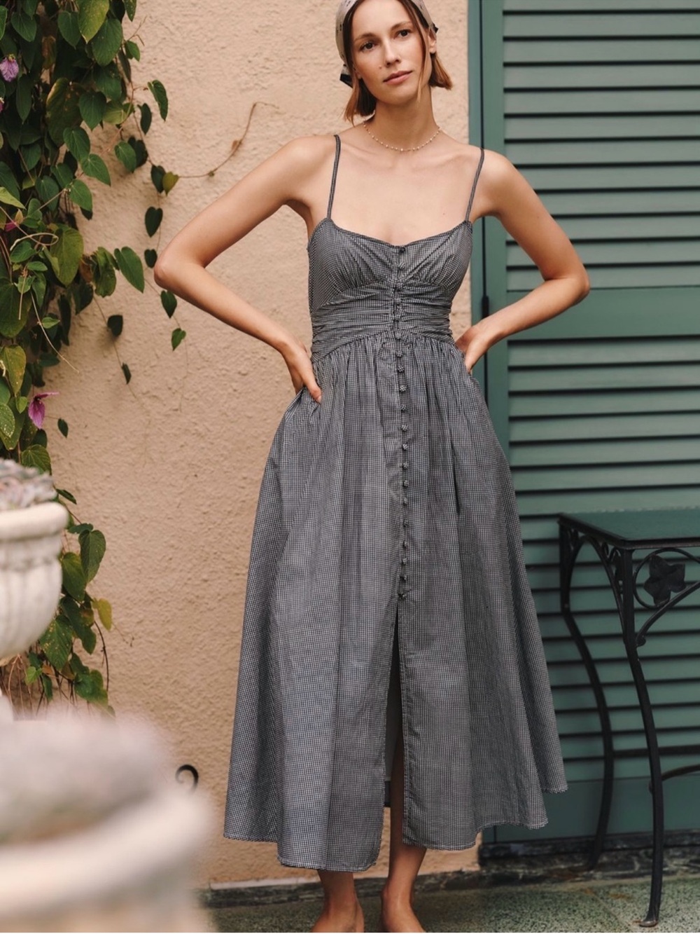 Anthropologie Katerina Button-Front Midi Dress NWT – Size XL